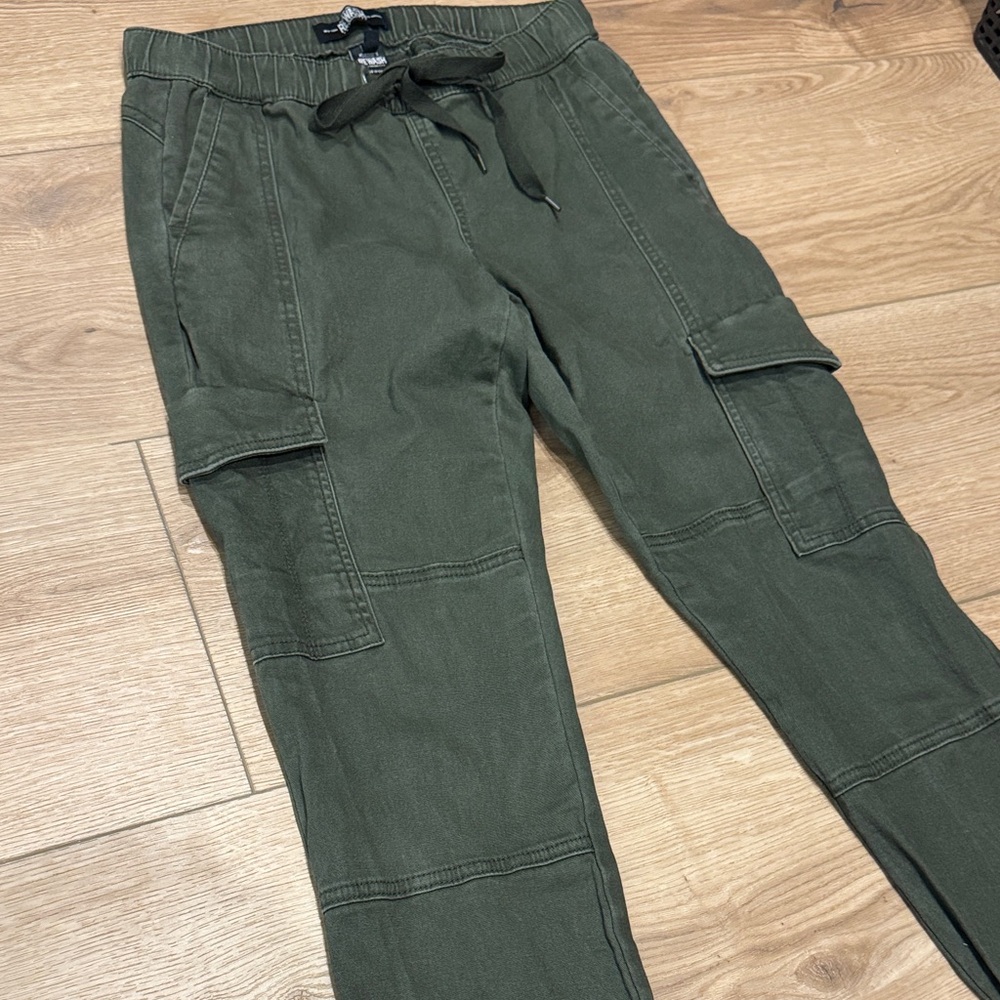 Rewash Women's Olive Cargo Joggers